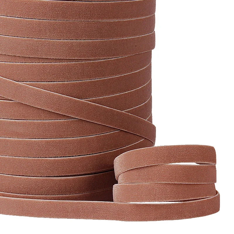 (100Y/lot) wholesale 10mm high quality soft velvet elastic ribbons in natural color
(100Y/lot) wholesale 10mm high quality soft velvet elastic ribbons in natural color