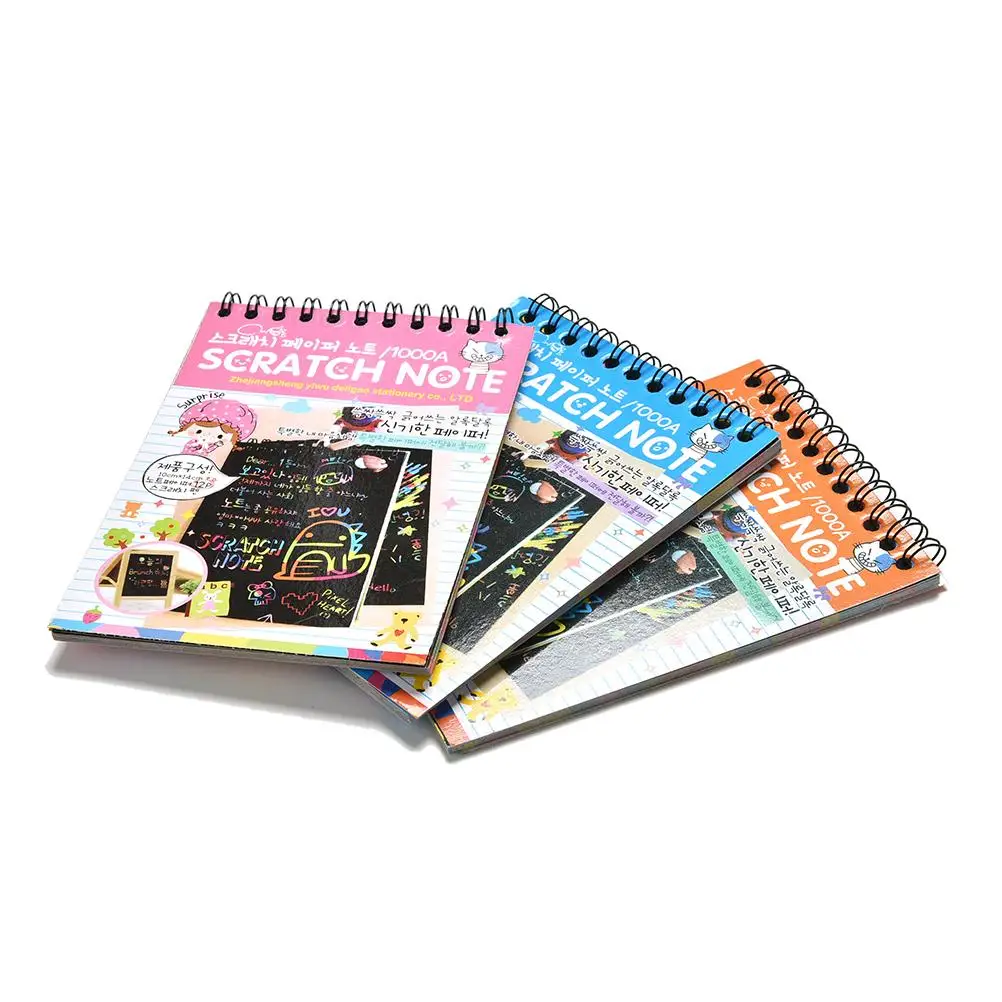 Magic Drawing Book DIY Scratchbook Scratch Stickers Notebook Black Cardboard Stationery Drawing Toy As Gift For Kid
Magic Drawing Book DIY Scratchbook Scratch Stickers Notebook Black Cardboard Stationery Drawing Toy As Gift For Kid