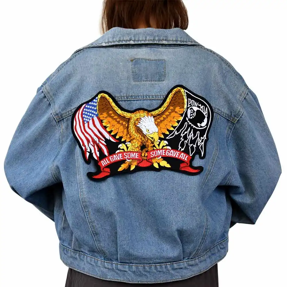 Eagle Iron On Patch Embroidered Applique Sewing Label punk biker Patches Clothes Stickers Apparel Accessories Badge
Eagle Iron On Patch Embroidered Applique Sewing Label punk biker Patches Clothes Stickers Apparel Accessories Badge