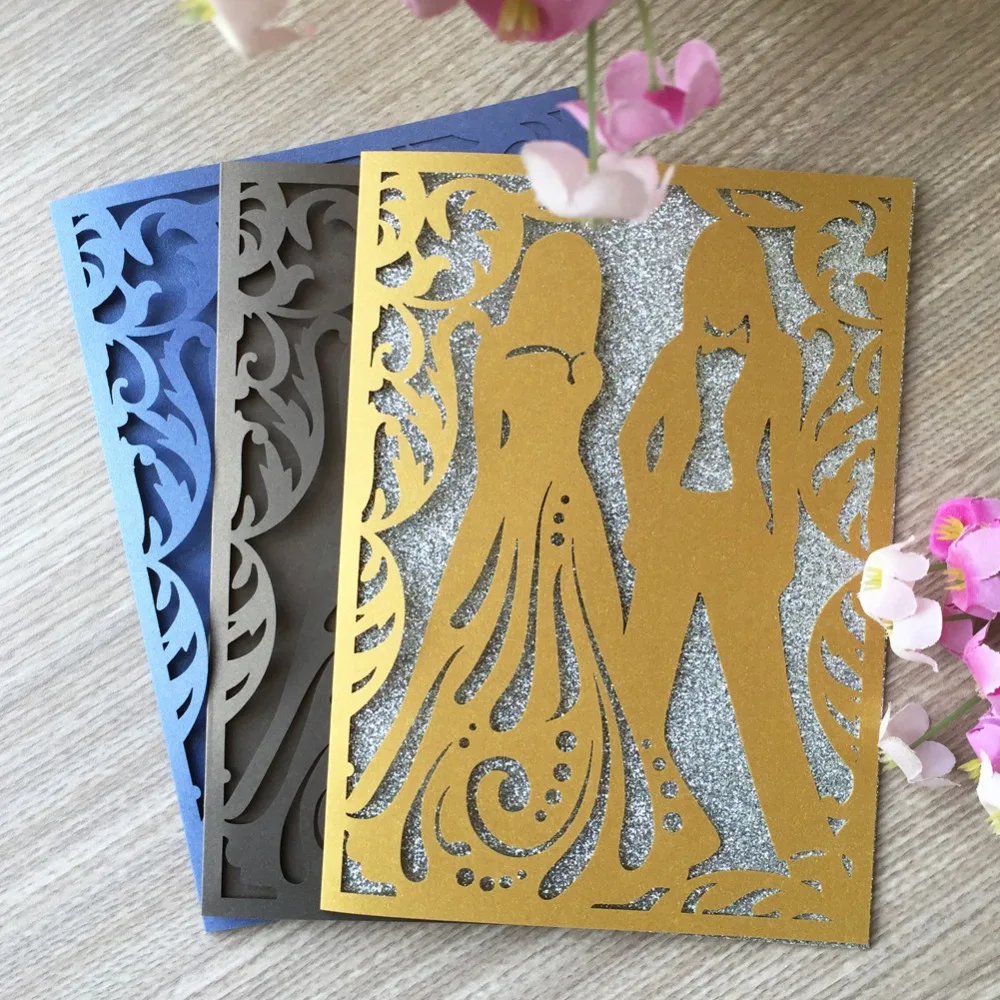 25pcs Vintage Laser Cut Wedding Invitations Elegant Anniversary Decorations Party Supplies Greeting Card
25pcs Vintage Laser Cut Wedding Invitations Elegant Anniversary Decorations Party Supplies Greeting Card
