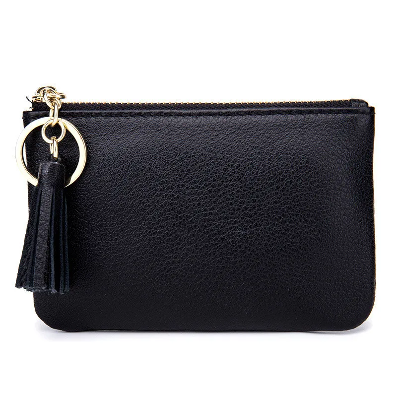 New High Quality Genuine Leather Women Mini Wallet Coin Purse Coin Credit Card Holder With Metal Ring Clutch
New High Quality Genuine Leather Women Mini Wallet Coin Purse Coin Credit Card Holder With Metal Ring Clutch