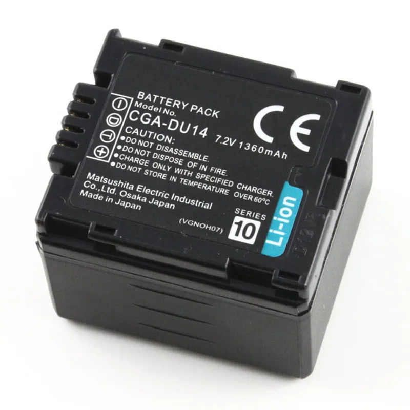 Аккумулятор CGADU14 для Panasonic DU06 DU07 аккумулятор CGA DU14 H258 GS500 GS28 GS328 GS320 GS188 GS180 GS300|gs500