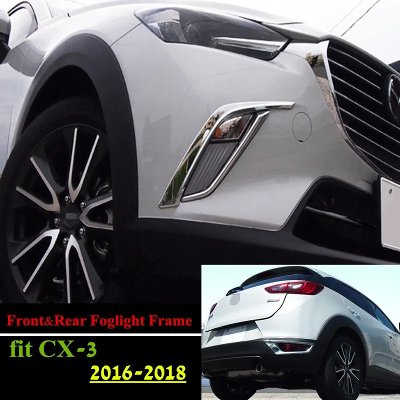 Car Accessories CX-3 CX3 2016 2017 2018 Chrome Rear Fog Light Lamp Front Foglight Cover Trim Bumper Frame for MAZDA CX-3 2016
Car Accessories CX-3 CX3 2016 2017 2018 Chrome Rear Fog Light Lamp Front Foglight Cover Trim Bumper Frame for MAZDA CX-3 2016
