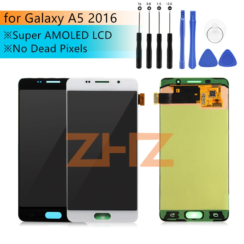 Test Super AMOLED For SAMSUNG GALAXY A5 2016 a510f Display Touch Screen Digitizer Assembly Replacement for samsung a5 2016 lcd
Test Super AMOLED For SAMSUNG GALAXY A5 2016 a510f Display Touch Screen Digitizer Assembly Replacement for samsung a5 2016 lcd