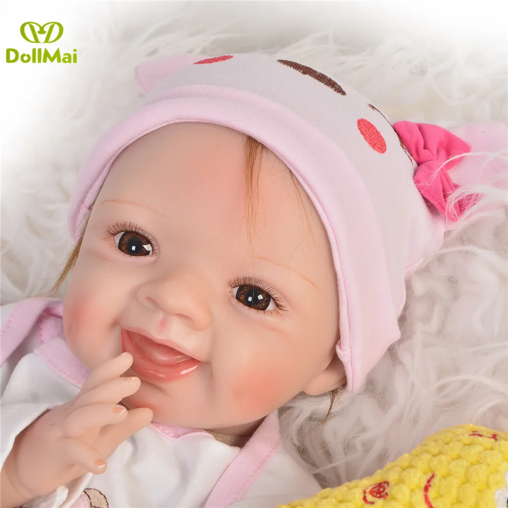 New face Reborn baby dolls Juguetes 22inch 55cm soft body silicone reborn baby dolls toys for child bebe gift reborn boneca
New face Reborn baby dolls Juguetes 22inch 55cm soft body silicone reborn baby dolls toys for child bebe gift reborn boneca