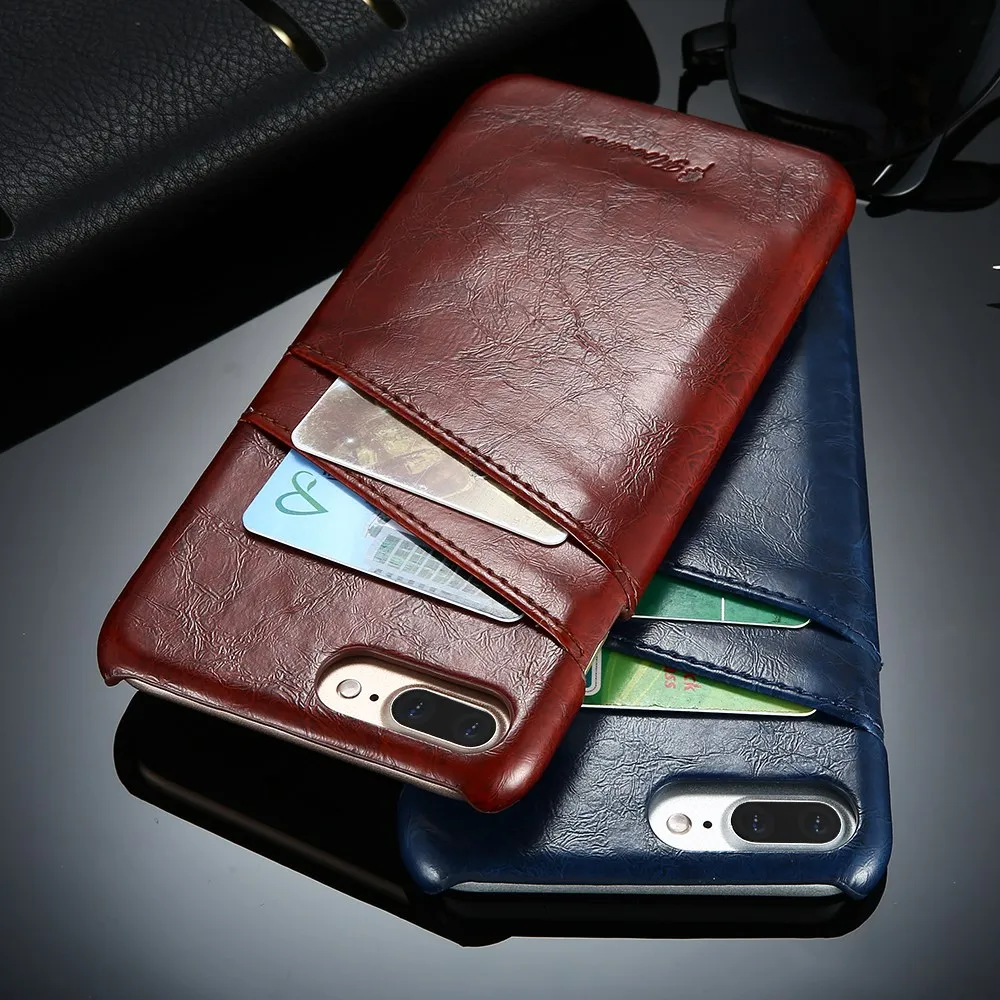 Floveme 2018 New слот для карты Wallet Case IPhone X 8 7 Plus масло воск кожаный чехол iPhone 6 S плюс 5S 5 SE