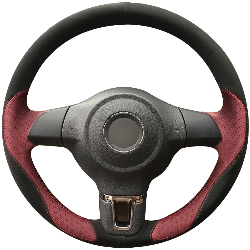 Black Suede Wine Red Leather Car Steering Wheel Cover for Volkswagen Golf 6 Mk6 2010-2013 VW Polo MK5 2010-2013
Black Suede Wine Red Leather Car Steering Wheel Cover for Volkswagen Golf 6 Mk6 2010-2013 VW Polo MK5 2010-2013