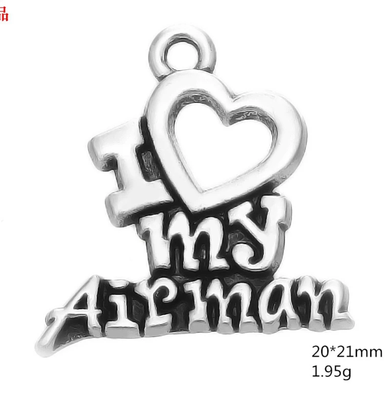 Vintage Ancient silver I Love my airman Heart Pendant Charms Jewelry Accessories For DIY Handmade Key Chains,Bracelets Making
Vintage Ancient silver I Love my airman Heart Pendant Charms Jewelry Accessories For DIY Handmade Key Chains,Bracelets Making