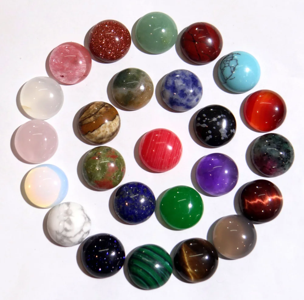 12mm Natural stone Quartz crystal Turquoises tiger eye Round Cabochon Pendant for diy Jewelry making necklace Accessories50pcs
12mm Natural stone Quartz crystal Turquoises tiger eye Round Cabochon Pendant for diy Jewelry making necklace Accessories50pcs