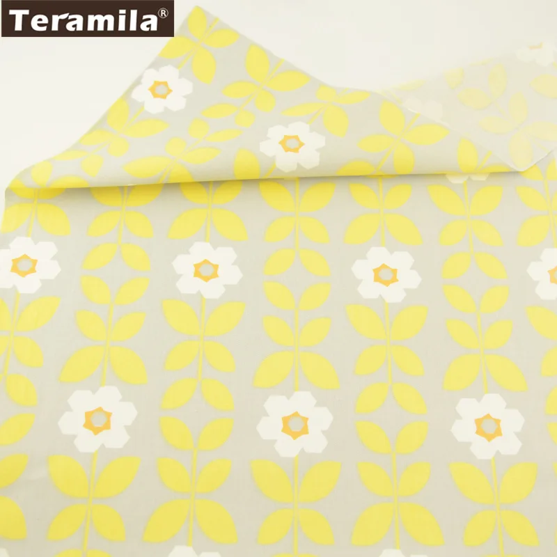 Teramila Fabric Printed Flowers With Yellow Leaves Pattern High Quality 100% Cotton Twill Material Clothing Bedding Scrapbooking
Teramila Fabric Printed Flowers With Yellow Leaves Pattern High Quality 100% Cotton Twill Material Clothing Bedding Scrapbooking