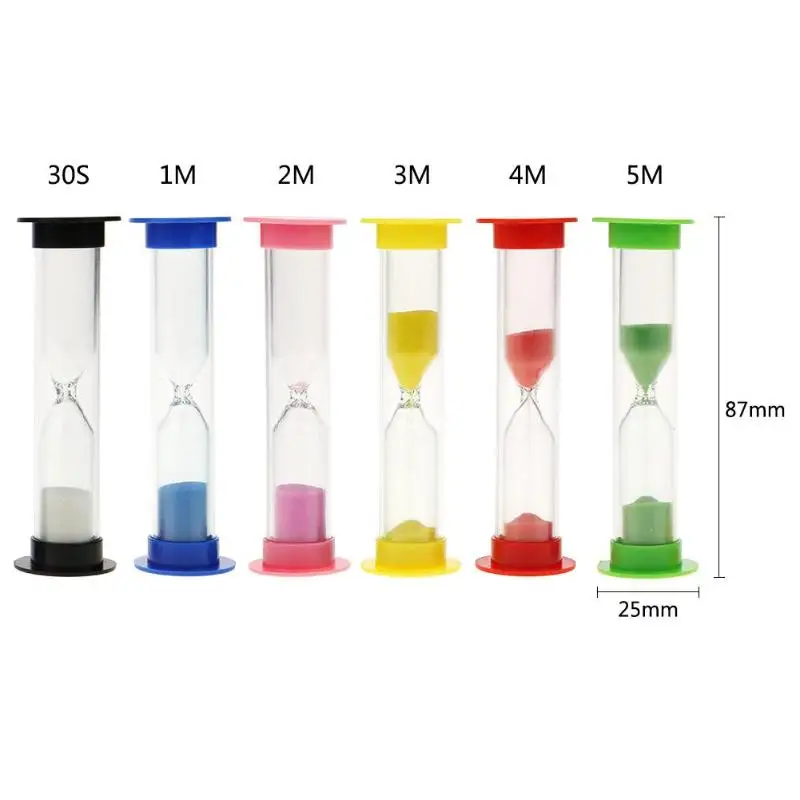 6pcs 30s/1min/2min/3min/4min/5min Baby Simulation Toy Hourglass Kids Toys Gift Sand Clock Timer Educational Toy Gift
6pcs 30s/1min/2min/3min/4min/5min Baby Simulation Toy Hourglass Kids Toys Gift Sand Clock Timer Educational Toy Gift