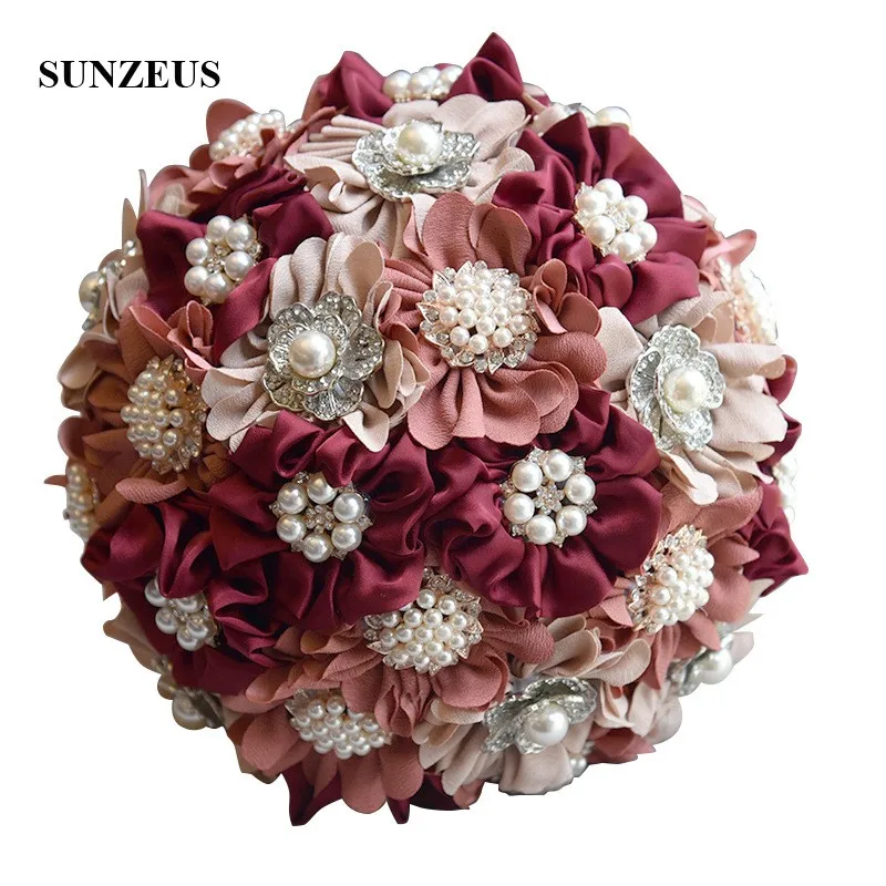Blush Pink Burgundy Handmade Flower Wedding Bouquet 2022 Fashionable Pearls Sliver Metal Wedding Accessories gelin buketi SWB09
Blush Pink Burgundy Handmade Flower Wedding Bouquet 2022 Fashionable Pearls Sliver Metal Wedding Accessories gelin buketi SWB09