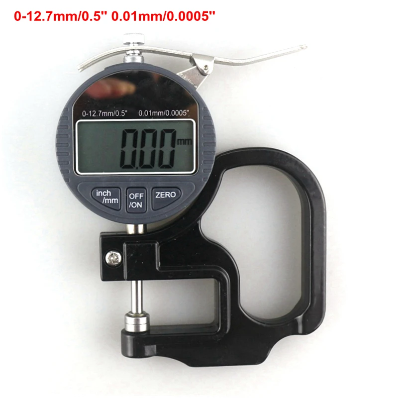 0-12.7mm 0.5'' Digital Thickness Tester Gauge 0.01mm Electric Micrometer Depth Tester with Data Output
0-12.7mm 0.5'' Digital Thickness Tester Gauge 0.01mm Electric Micrometer Depth Tester with Data Output