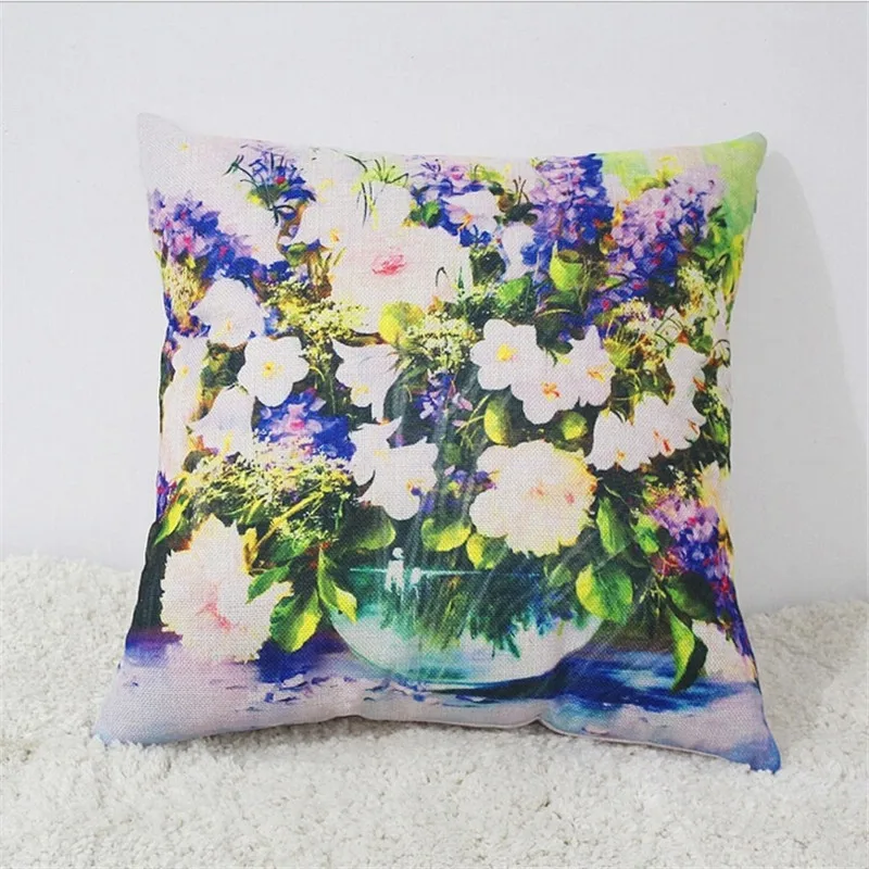 Vintage Flowers Cotton Linen Cushion Cover Decorative Pillowcase Chair Seat and Waist Square 45x45cm Pillow Cover Home Living
Vintage Flowers Cotton Linen Cushion Cover Decorative Pillowcase Chair Seat and Waist Square 45x45cm Pillow Cover Home Living