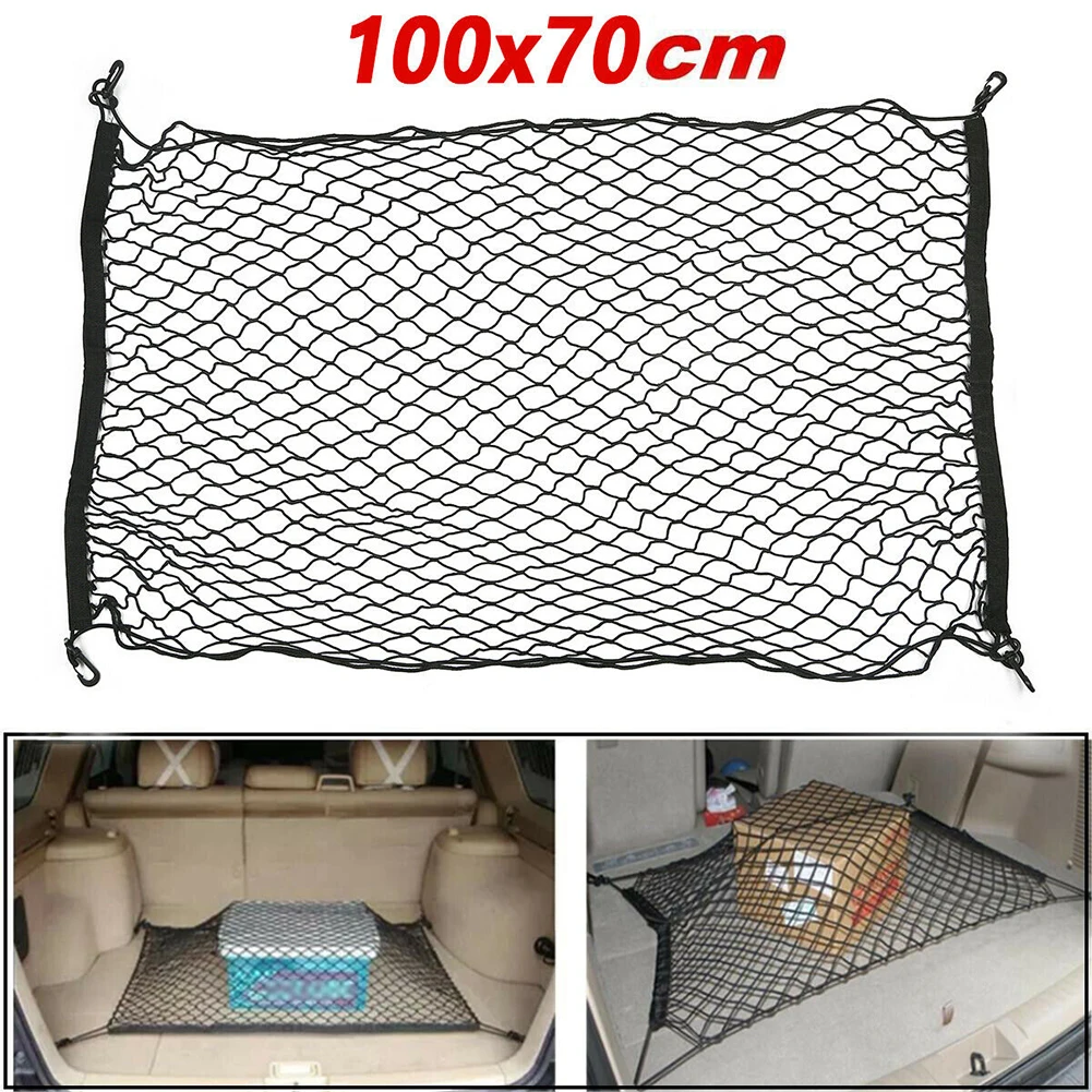 100*70cm Car Luggage Nylon Net Car Trunk Interior Rear Cargo Organizer Storage Elastic 4 Hooks Hold Luggage Universal Mesh Webes
100*70cm Car Luggage Nylon Net Car Trunk Interior Rear Cargo Organizer Storage Elastic 4 Hooks Hold Luggage Universal Mesh Webes