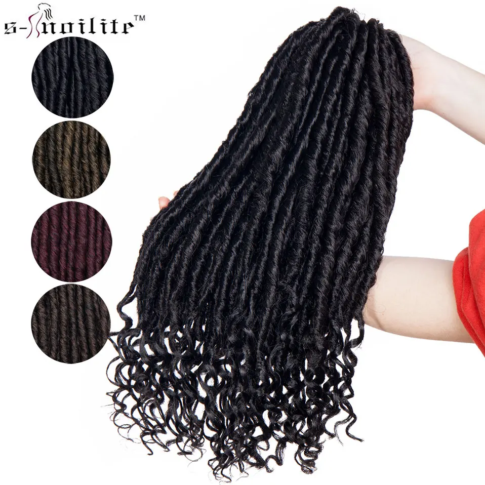 SNOILITE 2 шт. в упаковке 12 шт./пакет искусственные локоны стиле Crochet косы 16 дюймов