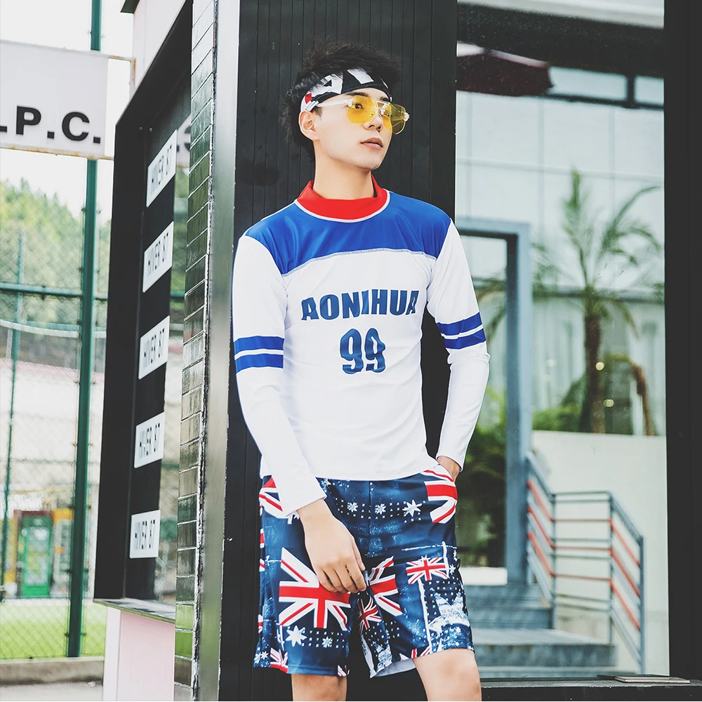 Aonihua Digital Printed Long Sleeve Swimsuit Denim Shorts Surfing Bathing Suits Swimwear Two Piece Surfing Bathing Suits 1931
Aonihua Digital Printed Long Sleeve Swimsuit Denim Shorts Surfing Bathing Suits Swimwear Two Piece Surfing Bathing Suits 1931