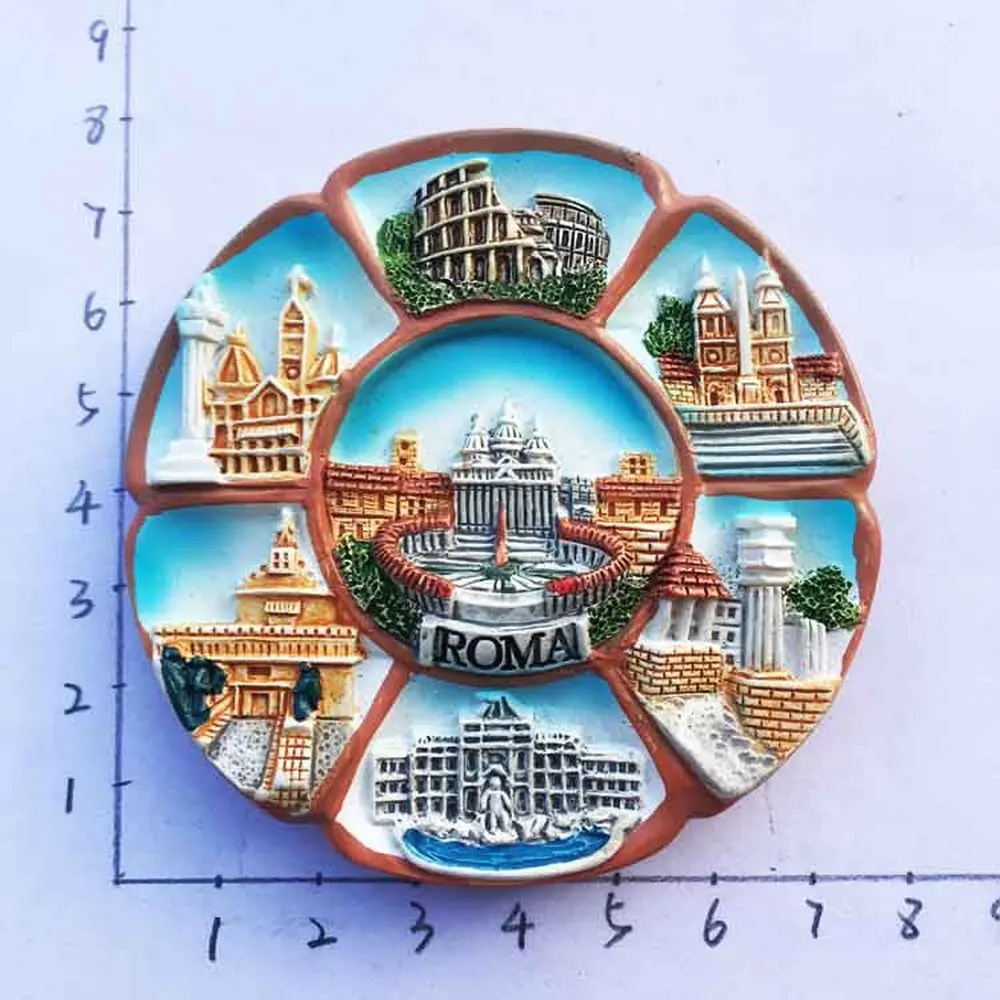 1pcs Rome Italy Tourist Souvenirs Fridge Magnets Piazza San Pietro Colosseum Magnetic Refrigerator Stickers Home Decorations
1pcs Rome Italy Tourist Souvenirs Fridge Magnets Piazza San Pietro Colosseum Magnetic Refrigerator Stickers Home Decorations