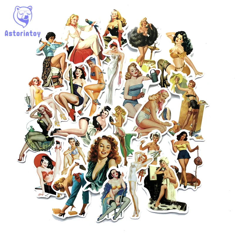 50 Pcs Retro Pvc Waterproof OG Beauty Girls Stickers For Laptop Motorcycle Skateboard Luggage Decal Office Toy Appliances
50 Pcs Retro Pvc Waterproof OG Beauty Girls Stickers For Laptop Motorcycle Skateboard Luggage Decal Office Toy Appliances