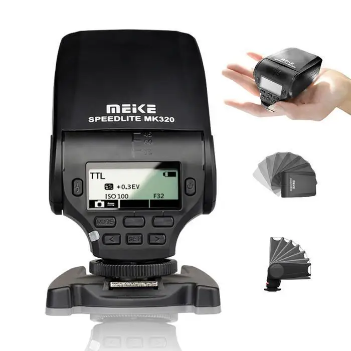 MEIKE MK-320 TTL Speedlite for FujiFilm Hot Shoe Camera X-a1 X-e2 X100t as EF-20
MEIKE MK-320 TTL Speedlite for FujiFilm Hot Shoe Camera X-a1 X-e2 X100t as EF-20