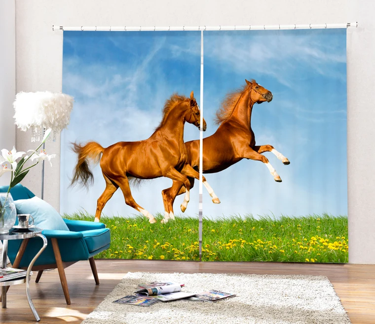 Luxury horse and Elephant 3D Blackout Curtains For Living room Bedding roomTapestry Wall Carpet Drapes Cotinas para sala
Luxury horse and Elephant 3D Blackout Curtains For Living room Bedding roomTapestry Wall Carpet Drapes Cotinas para sala