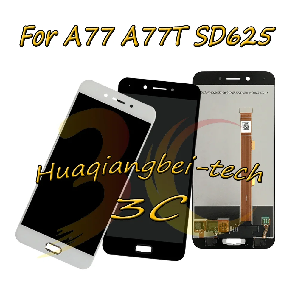 New 5.5'' For OPPO A77 A77T SD625 Full LCD DIsplay + Touch Screen Digitizer Assembly Black / White 100% Tested With Tracking
New 5.5'' For OPPO A77 A77T SD625 Full LCD DIsplay + Touch Screen Digitizer Assembly Black / White 100% Tested With Tracking