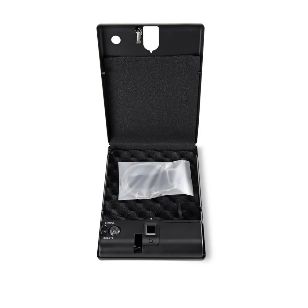 Biometric Fingerprint Safe Box Solid Steel Security Gun Key Valuables Jewelry Box Protable Security Biometric Fingerprint Box
Biometric Fingerprint Safe Box Solid Steel Security Gun Key Valuables Jewelry Box Protable Security Biometric Fingerprint Box