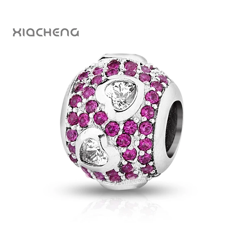 Diy 925 Sterling Silver Beads Charms Love Heart Burgundy Crystal Beads for Women DIY Pandora Charms Bracelets & Bangles YBD179
Diy 925 Sterling Silver Beads Charms Love Heart Burgundy Crystal Beads for Women DIY Pandora Charms Bracelets & Bangles YBD179