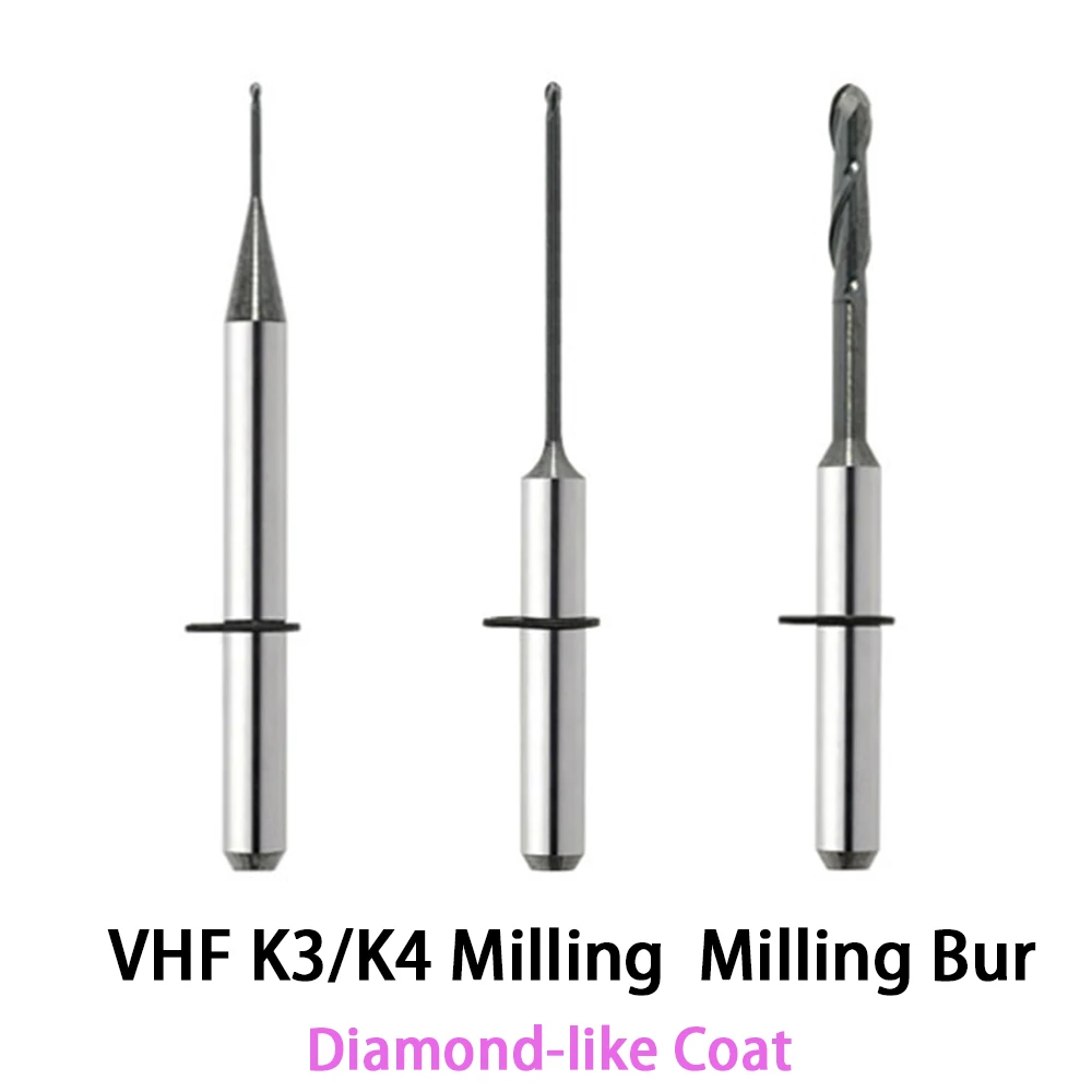 5pcs VHF K3/K4 Milling Bur with DLC Coat for Zirconia Blank Mill Drill 35mm Total Length
5pcs VHF K3/K4 Milling Bur with DLC Coat for Zirconia Blank Mill Drill 35mm Total Length