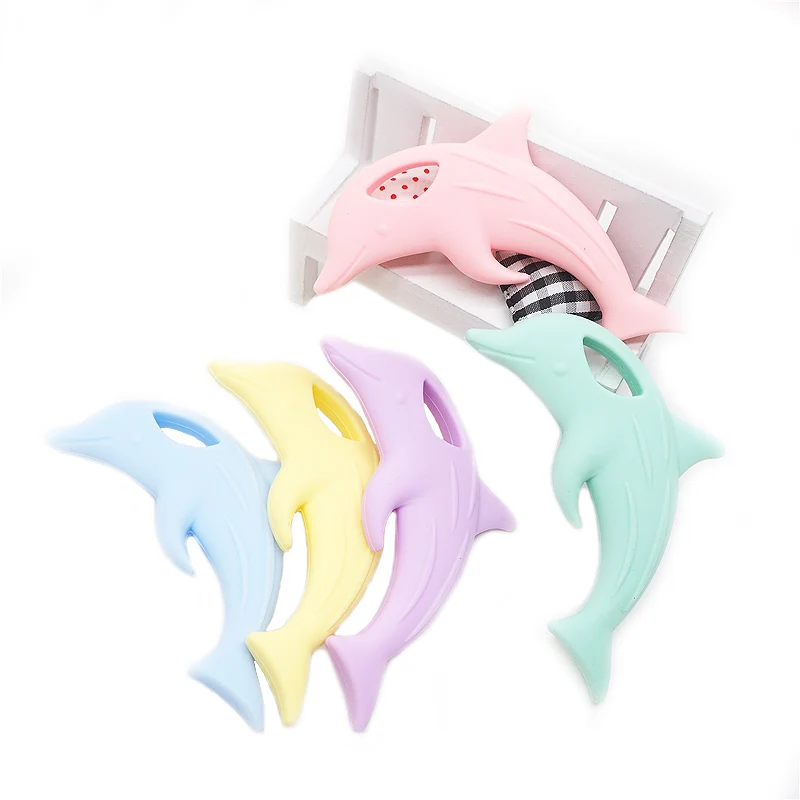 Chenkai 10PCS BPA Free Silicone Dolphin Teether Baby Cartoon Pacifier Chewable Pendant Teething For DIY Infant Sensory Toys
Chenkai 10PCS BPA Free Silicone Dolphin Teether Baby Cartoon Pacifier Chewable Pendant Teething For DIY Infant Sensory Toys