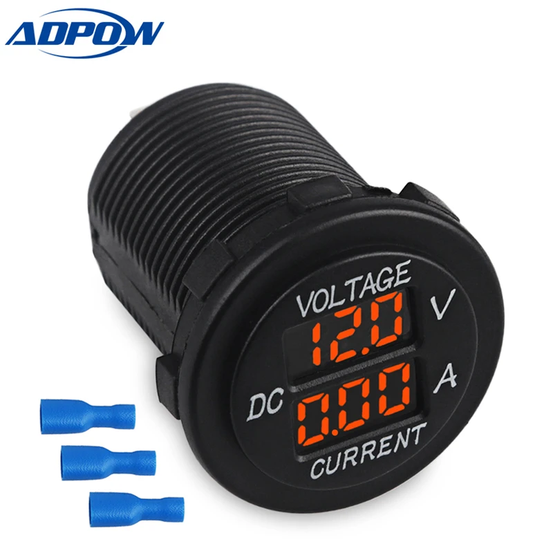 12V-24V Car Boat Motorcycle LED Digital Ammeter Auto Round Voltmeter Voltage Current Meter Tester Gauge For Yacht Marine RV SUV
12V-24V Car Boat Motorcycle LED Digital Ammeter Auto Round Voltmeter Voltage Current Meter Tester Gauge For Yacht Marine RV SUV