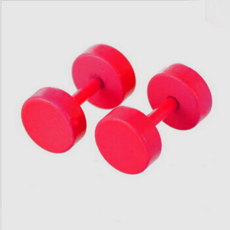 LNRRABC 1 Pair Round Circle Titanium Stud Earrings Punk Barbell Dumbbell Double Sided Piercing Earrings for woman men free ship
LNRRABC 1 Pair Round Circle Titanium Stud Earrings Punk Barbell Dumbbell Double Sided Piercing Earrings for woman men free ship