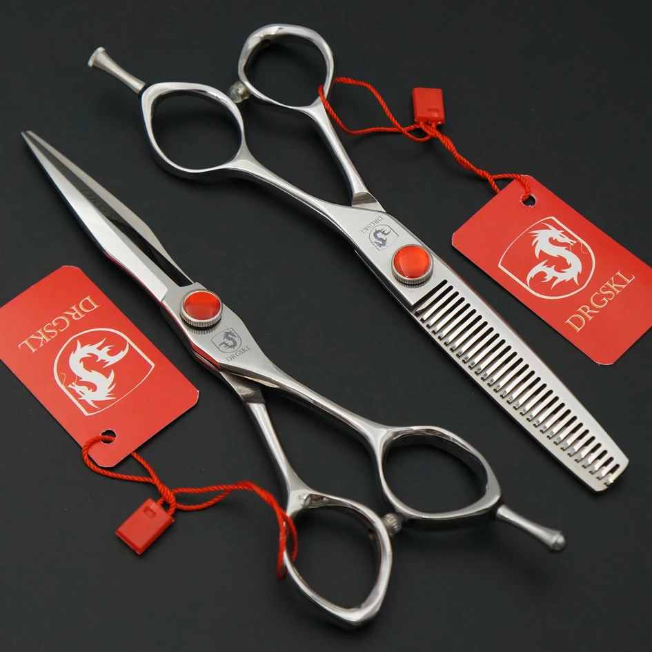 DRGSKL symmetrical handle professional hair scissors high quality, 440C 6.0 inch barber hairdressing scissors thinning scissors
DRGSKL symmetrical handle professional hair scissors high quality, 440C 6.0 inch barber hairdressing scissors thinning scissors