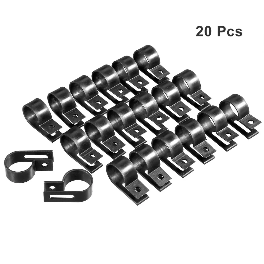 Uxcell 20Pcs 15-19mm R19 Nylon R-type Clamp Organizer Cord Clips for Wire Fit Cable Dia Black/White for Wire Management
Uxcell 20Pcs 15-19mm R19 Nylon R-type Clamp Organizer Cord Clips for Wire Fit Cable Dia Black/White for Wire Management