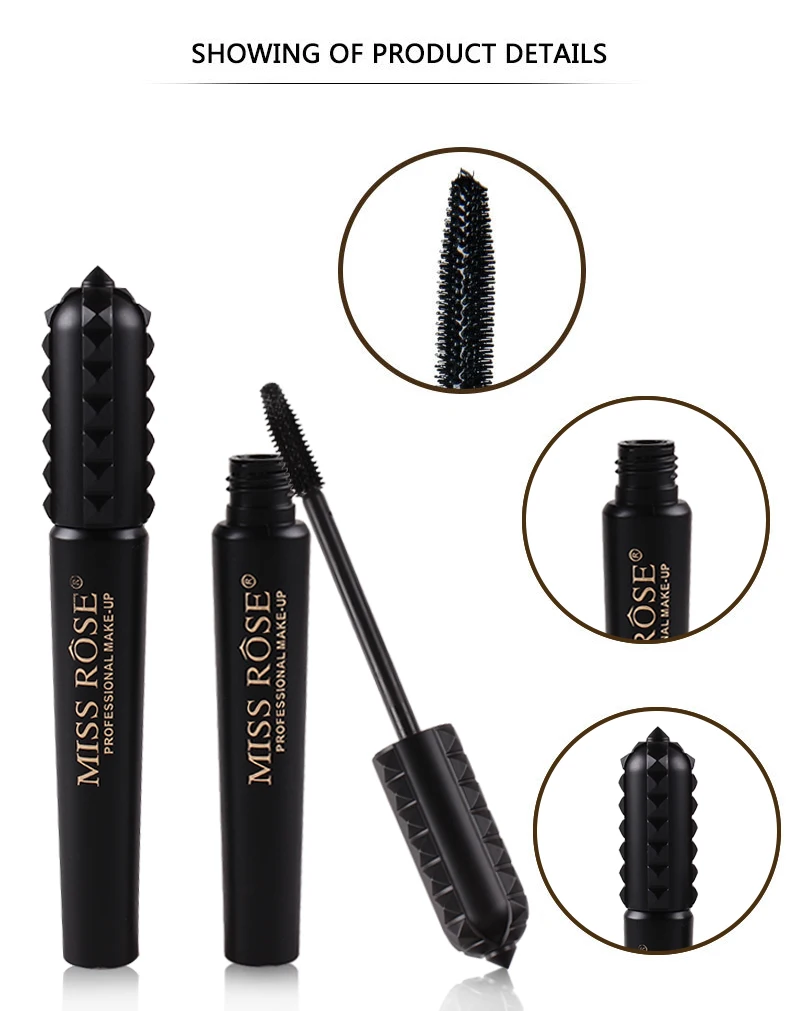 Miss Rose 4D silk fiber eyelash mascara waterproof long lasting volume Thick curling mascara lengthening black mascara MS179
Miss Rose 4D silk fiber eyelash mascara waterproof long lasting volume Thick curling mascara lengthening black mascara MS179