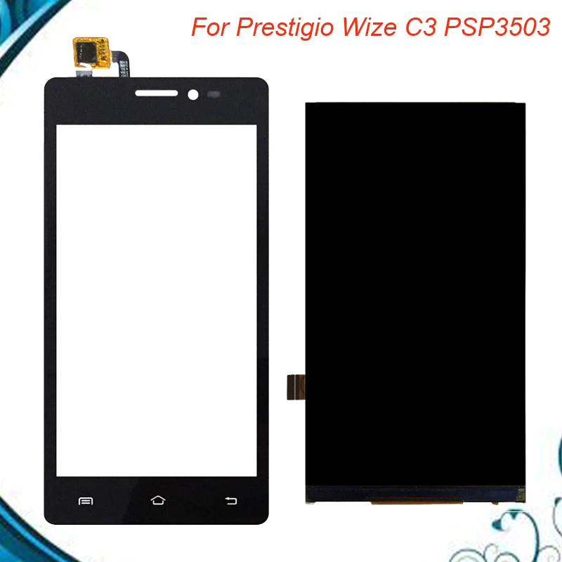 ЖК дисплей и сенсорный экран для Prestigio Wize C3 PSP 3503 DUO 3505 3509 3519 черный цвет|Экраны