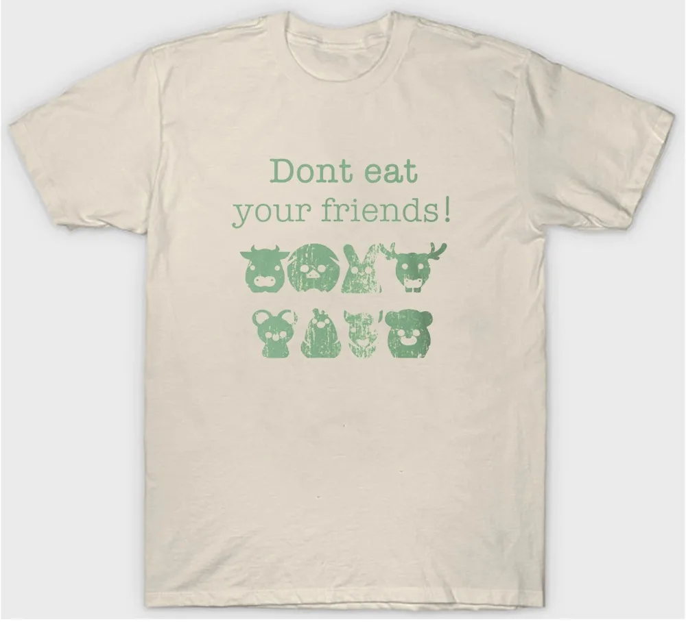 Mens Summer 100 % Cotton T Shirt Don'T Eat Your Friends T Shirt Vegan Vegetarian Farm Chicken Cow Pig Funny 3D Printed T-Shirts
Mens Summer 100 % Cotton T Shirt Don'T Eat Your Friends T Shirt Vegan Vegetarian Farm Chicken Cow Pig Funny 3D Printed T-Shirts