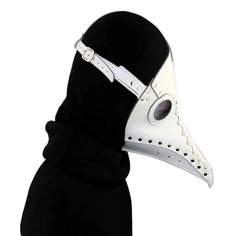 Corstory White PU Leather Steampunk Plague Doctor Gothic Mask Birds Beak Masks Halloween Art Cosplay Carnaval Props
Corstory White PU Leather Steampunk Plague Doctor Gothic Mask Birds Beak Masks Halloween Art Cosplay Carnaval Props