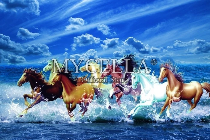 5D DIY Diamond Painting Cross Stitch Eight Horses Animals Needlework Full Round Rhinestone Mosaic Diamond Embroidery Home Decor
5D DIY Diamond Painting Cross Stitch Eight Horses Animals Needlework Full Round Rhinestone Mosaic Diamond Embroidery Home Decor