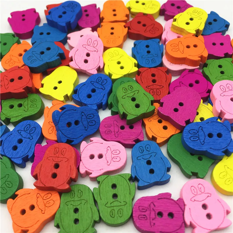 200pcs/lot 13.5X15mm Mixed Penguin Shape Wooden Buttons With 2 Holes Cartoon Wood Buttons For Scrapbooking
200pcs/lot 13.5X15mm Mixed Penguin Shape Wooden Buttons With 2 Holes Cartoon Wood Buttons For Scrapbooking