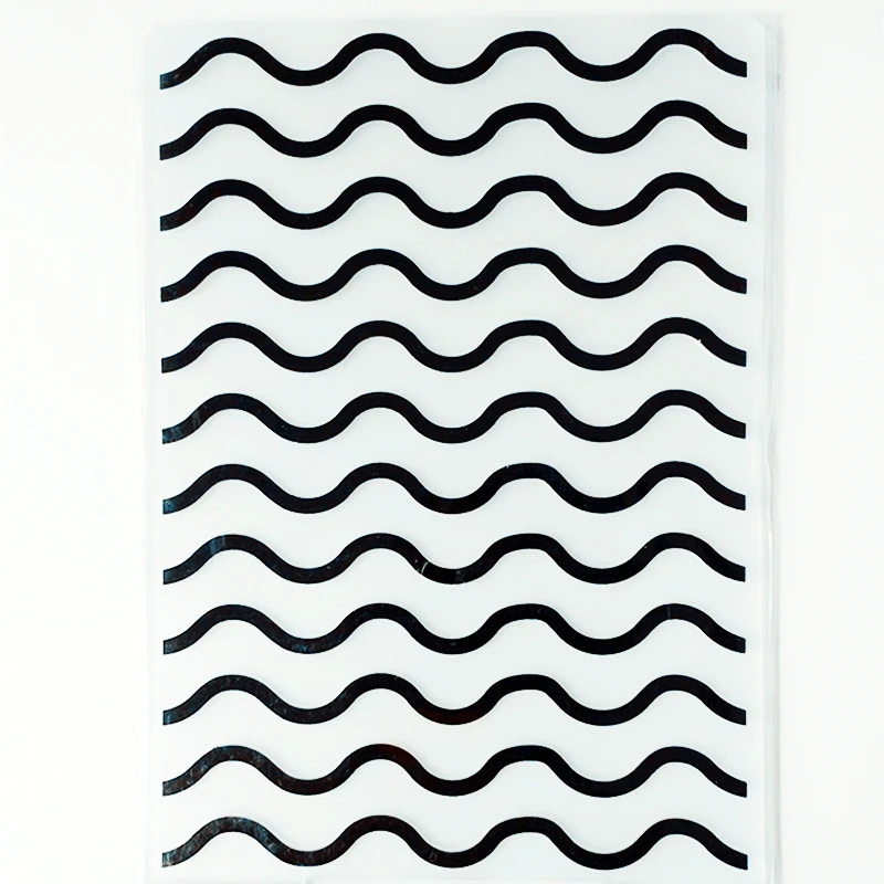 YLEF075 Wave Plastic Embossing Folder For Scrapbook Stencils DIY Photo Album Cards Making Decoration Scrapbooking Template New
YLEF075 Wave Plastic Embossing Folder For Scrapbook Stencils DIY Photo Album Cards Making Decoration Scrapbooking Template New