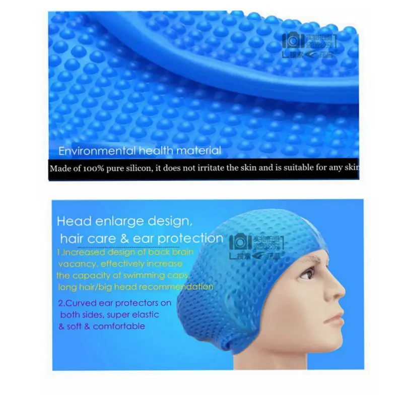 Bathing Caps For Swimming Cap Silicone Protect Ear Long Hair Summer Accessories for Beach Head Cover Bonnet De Bain Waterproof
Bathing Caps For Swimming Cap Silicone Protect Ear Long Hair Summer Accessories for Beach Head Cover Bonnet De Bain Waterproof