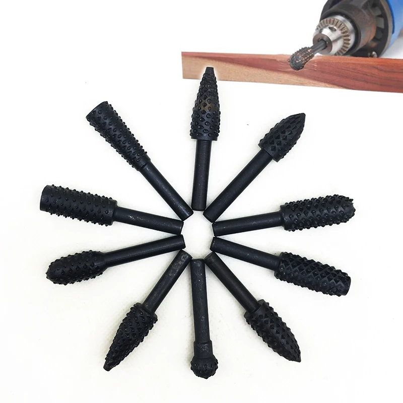 YEODA 10pc/set Rotary Files Carpentry Engraving Milling Chisel Set Dremal Drill Shank Cutter 6mm Carbon Steel Of Power Tools
YEODA 10pc/set Rotary Files Carpentry Engraving Milling Chisel Set Dremal Drill Shank Cutter 6mm Carbon Steel Of Power Tools
