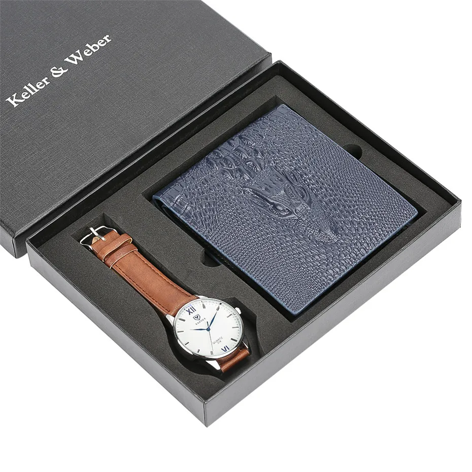 Men Quartz Watches Leather Band with Male Crocodile Pattern Wallet Simple Style New High Quality Clock Gift Set relogio
Men Quartz Watches Leather Band with Male Crocodile Pattern Wallet Simple Style New High Quality Clock Gift Set relogio