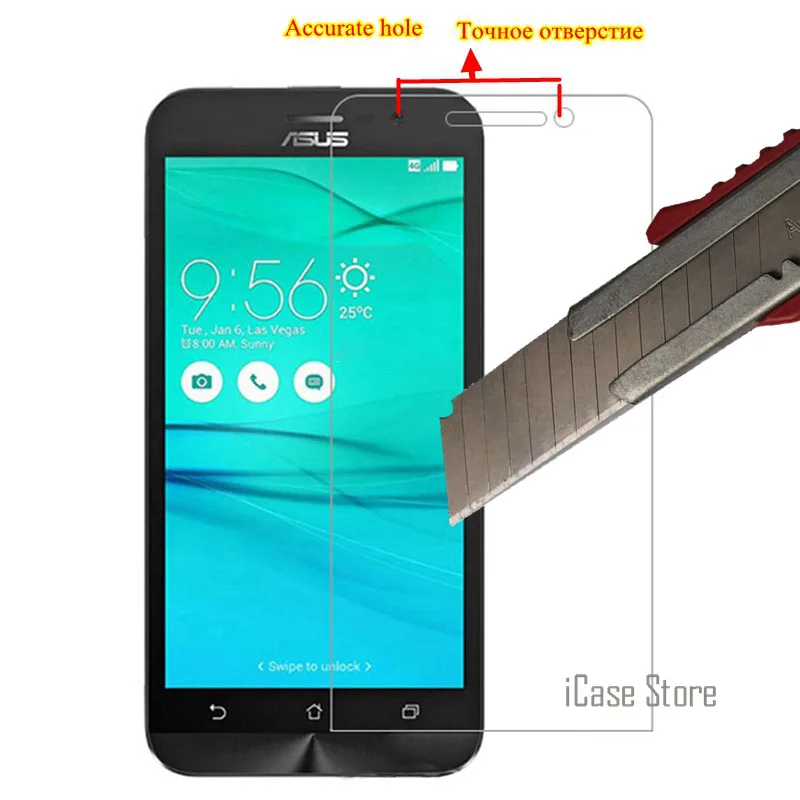 Для ASUS ZB500KL 9 H закаленное стекло Glas sklo для ZenFone GO Защитная пленка экрана an on zb 500 kl