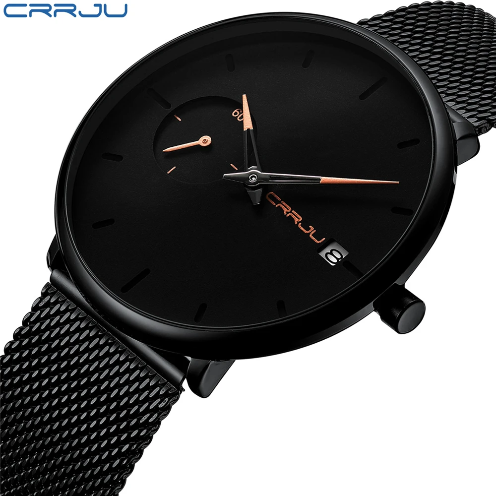 Top Luxury Brand Men Black Simple Business Watch Men Stainless waterproof Sports Clock Men Leisure Wristwatch Relogio Masculino
Top Luxury Brand Men Black Simple Business Watch Men Stainless waterproof Sports Clock Men Leisure Wristwatch Relogio Masculino