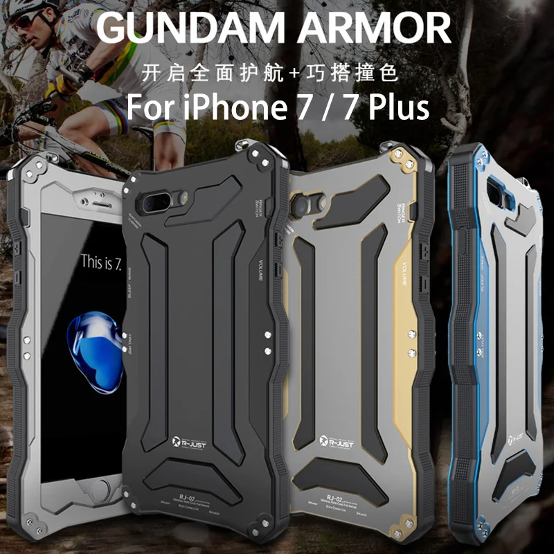 R-JUST Life waterproof shockproof Metal Cover Case for Apple IPhone 7 7Plus cover protection shell tempered glass
R-JUST Life waterproof shockproof Metal Cover Case for Apple IPhone 7 7Plus cover protection shell tempered glass
