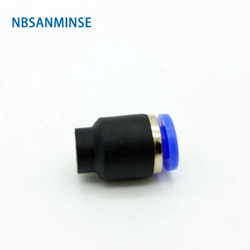 

10Pcs/Lot PPF 04 06 08 10 12mm Pneumatic End Cap Air Fittings Straight Push Plastic Fitting for Hose Pipe NBSANMINSE