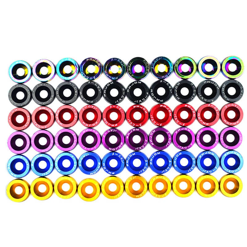 10PCS M6 JDM Car Modified Hex Fasteners Fender Washer Bumper Engine Concave Screws Fender Washer License Plate Bolts Car-styling
10PCS M6 JDM Car Modified Hex Fasteners Fender Washer Bumper Engine Concave Screws Fender Washer License Plate Bolts Car-styling