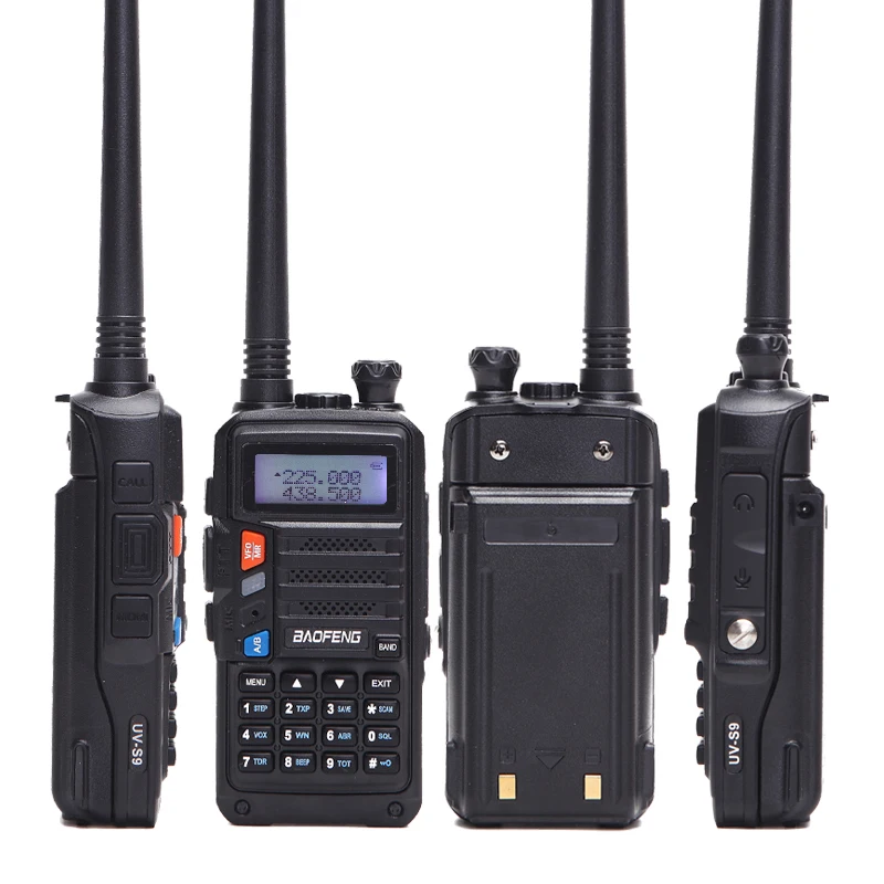 2020 BaoFeng UV-S9 Tri-Band 8W 2Pcs Antenna VHF UHF 136-174Mhz/220-260Mhz/400-520Mhz 10km Long Range Portable Walkie Talkie
2020 BaoFeng UV-S9 Tri-Band 8W 2Pcs Antenna VHF UHF 136-174Mhz/220-260Mhz/400-520Mhz 10km Long Range Portable Walkie Talkie